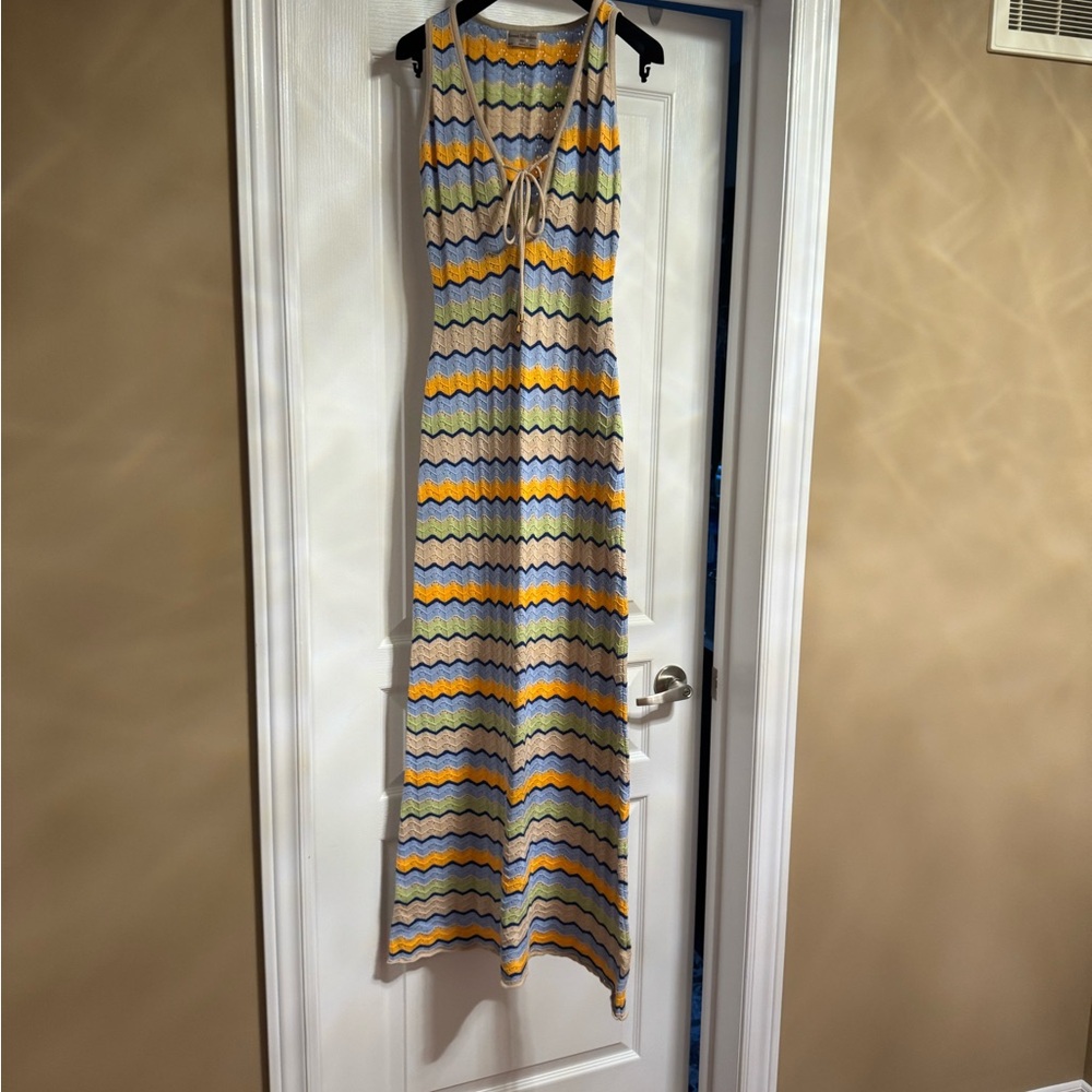 Striped Maxi Dress - Multicolor